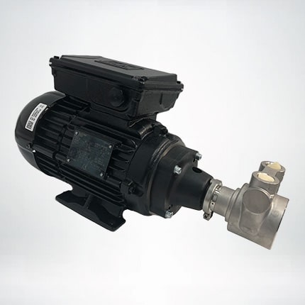 WEG Electric Motor 0.75kW with coupling, adaptor, and PA500-1000 pump attached (pump is the Stainless steel with or without relief valve)